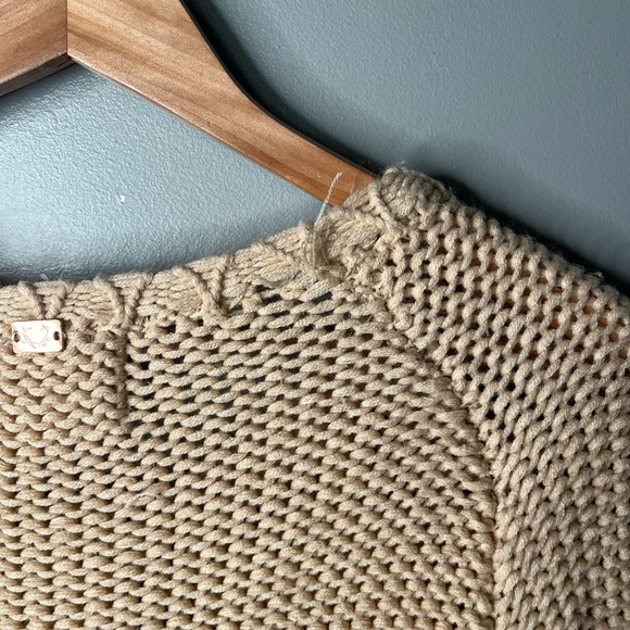 For Love & Lemons x Knitz Denver Fringe Boho Knit Oversized Sweater - Picture 10 of 15